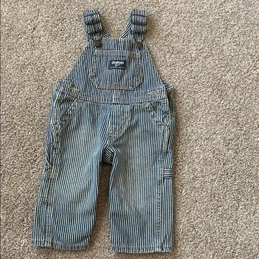 Osh kosh stripe overalls